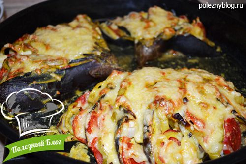Баклажаны с курицей и овощами под сыром | Шаг 12