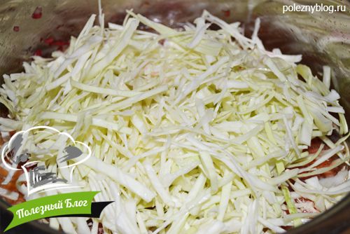 Борщ с гусиными субпродуктами | Шаг 14