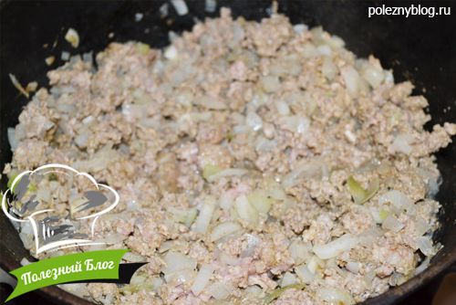 Фарш индейки тушёный с кабачками и тыквой | Шаг 4