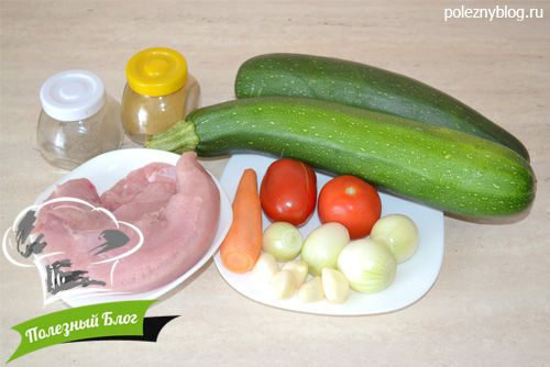 Фаршированные кабачки | Ингредиенты