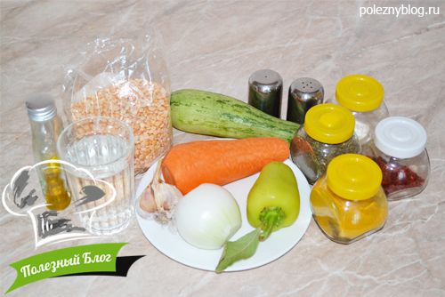 Гороховое рагу с кабачками | Ингредиенты
