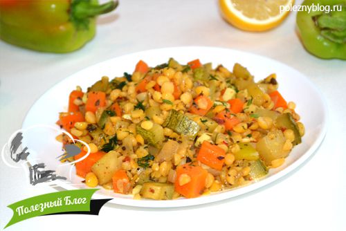 Гороховое рагу с кабачками | Готовое