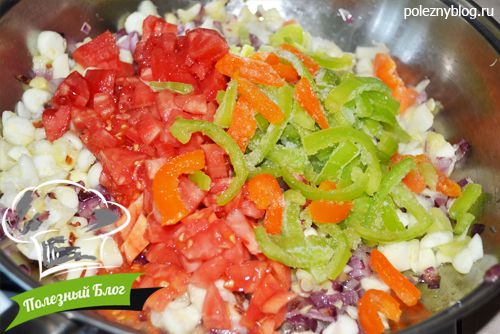 Полезный Блог - Кабачки и цуккини, фаршированные рисом и овощами - Шаг 9