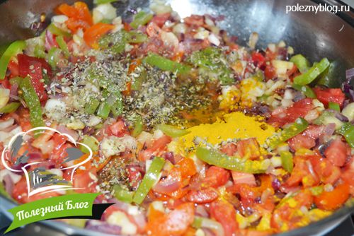 Полезный Блог - Кабачки и цуккини, фаршированные рисом и овощами - Шаг 10