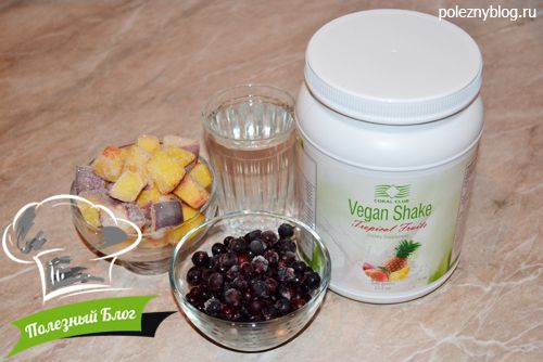 Коктейль из смородины и Веган Шейк | Ингредиенты