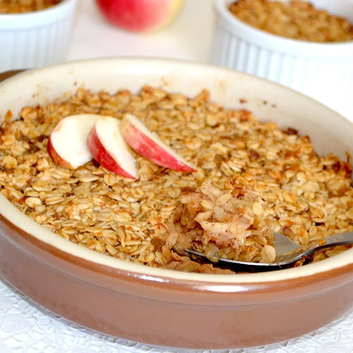 Крамбл с яблоками