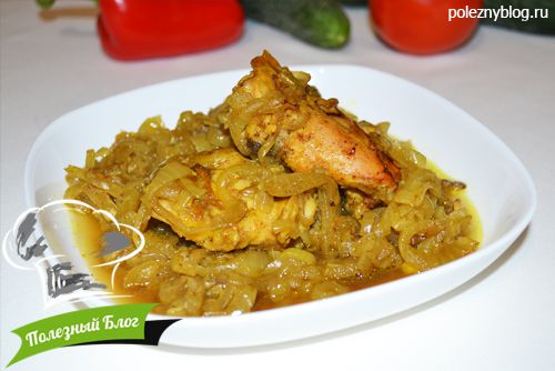 Куриные бёдра запечённые в духовке с луком | Готовые