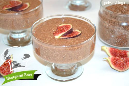 Льняная каша с какао и инжиром | Готовая