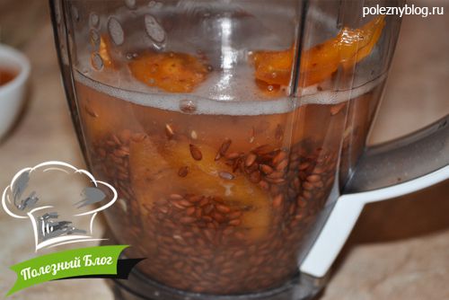Льняная каша с хурмой, изюмом и курагой | Шаг 5