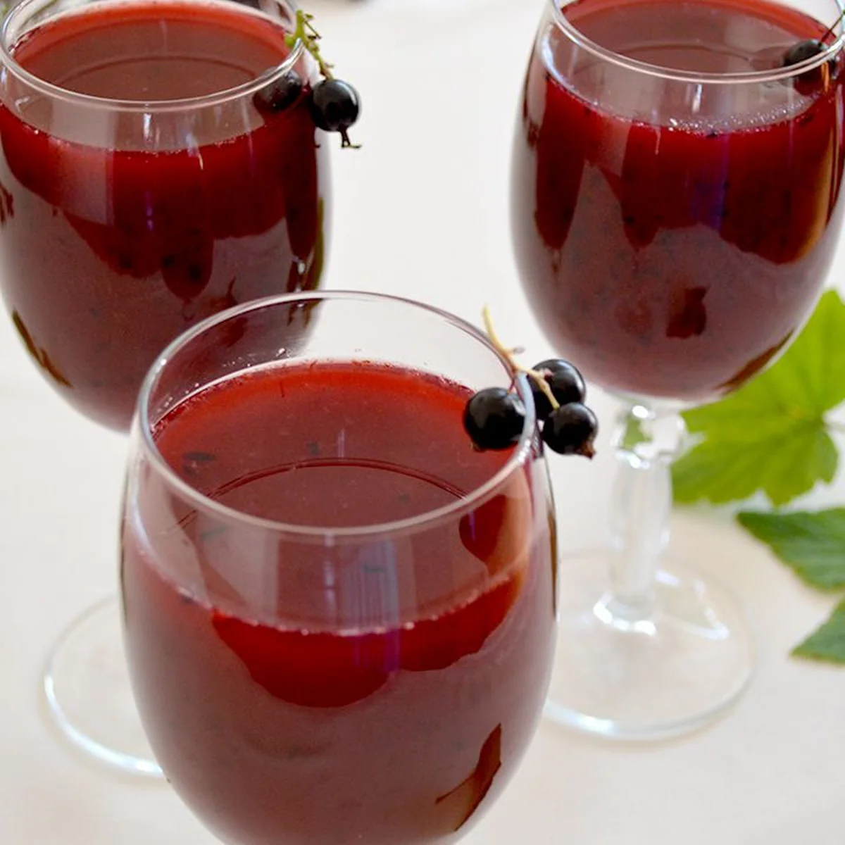Морс из чёрной смородины