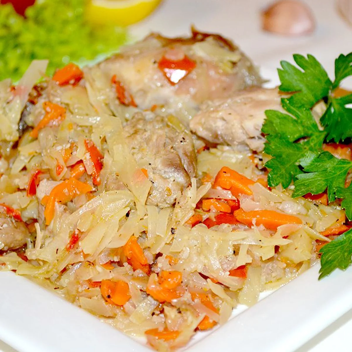 Нутрия, тушеная с капустой