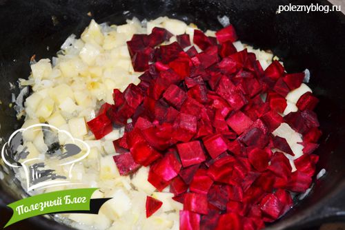 Полезный Блог - Овощное рагу из стручковой фасоли, моркови, свеклы, кабачков и пастернака - Шаг 6