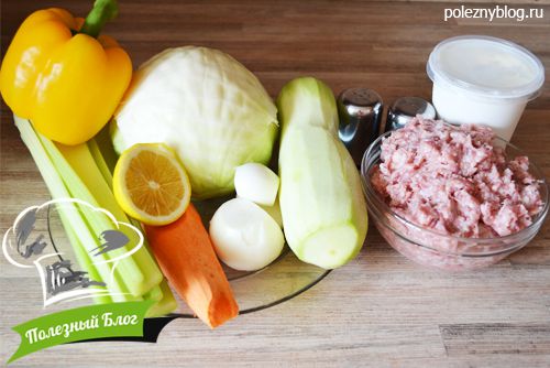 Овощное рагу с фаршем | Ингредиенты