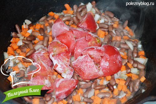 Овощное рагу с кабачками и фасолью | Шаг 9