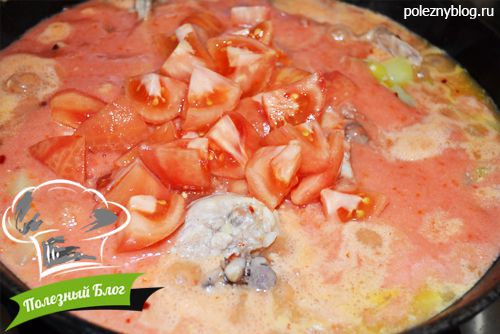 Овощное рагу с куриными бёдрышками | Шаг 16