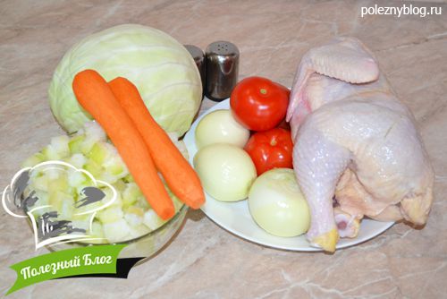 Овощное рагу с мясом | Ингредиенты