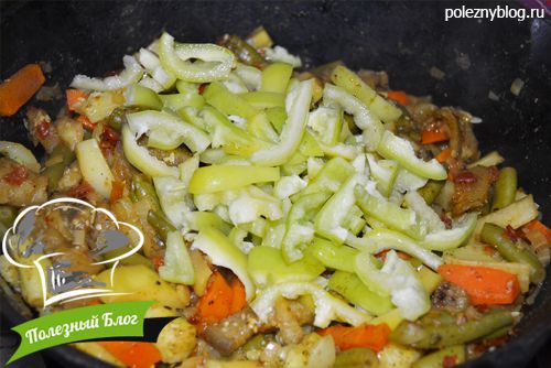 Овощное рагу со стручковой фасолью | Шаг 13