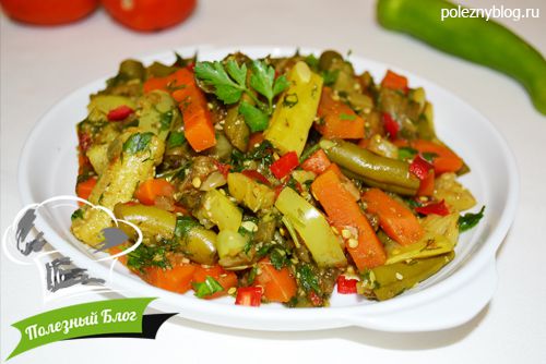 Овощное рагу со стручковой фасолью | Готовое