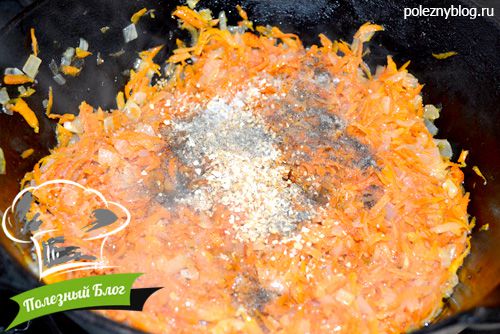 Перец, фаршированный рисом и овощами | Шаг 7