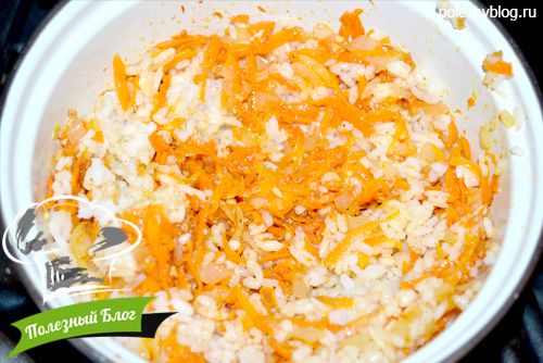 Перец, фаршированный рисом и овощами | Шаг 8