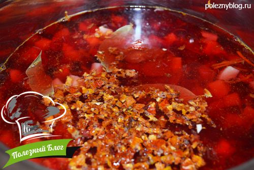 Полезный Блог - Постный борщ со свеклой, пастернаком и белокочанной капустой - Шаг 10