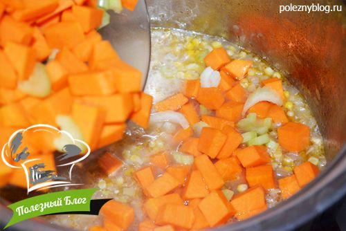 Полезный Блог - Постный суп из тыквы и кукурузы - Шаг 8