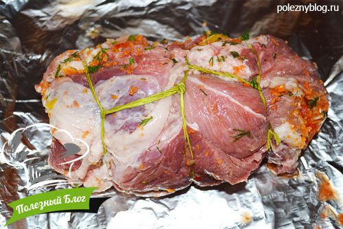 Полезный Блог - Рулет из свинины с начинкой, запечённый в духовке - Шаг 15