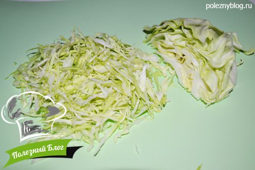 Салат из моркови и белокочанной капусты с зелёной заправкой из кинзы | Шаг 2