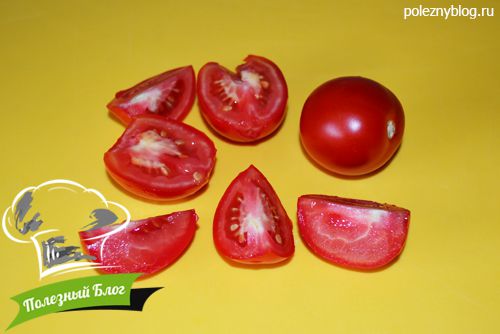 Полезный Блог - Салат из стручковой фасоли и помидоров с кунжутом - Шаг 6