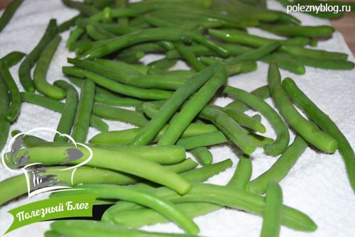 Полезный Блог - Салат из стручковой фасоли и помидоров с кунжутом - Шаг 7