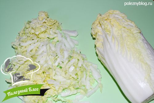 Салат с рукколой и пекинской капустой - Шаг 3