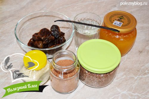 Шоколадная льняная каша | Ингредиенты