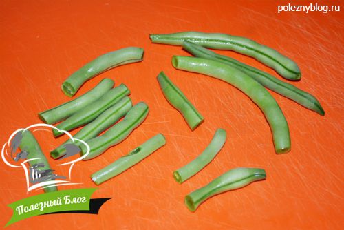 Полезный Блог - Стручковая фасоль, запечённая в духовке с ароматными овощами - Шаг 1