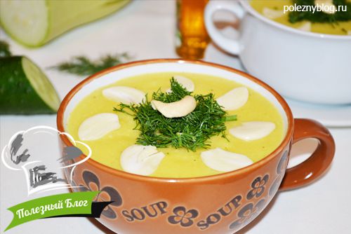 Суп-пюре из кабачков и риса | Готовый
