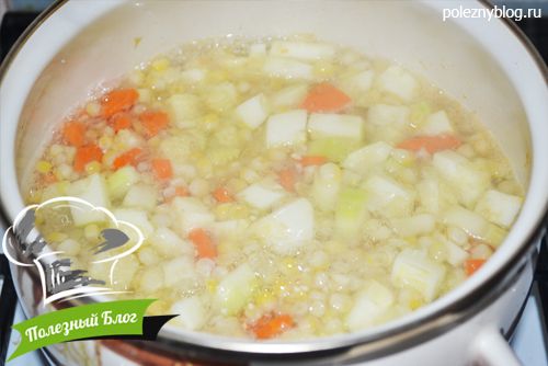 Полезный Блог - Суп-пюре из кукурузы, кабачка и моркови - Шаг 8