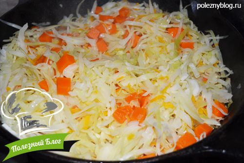 Полезный Блог - Тушёная капуста с тыквой и зелёной стручковой фасолью - Шаг 8