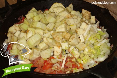 Тушёные баклажаны с овощами - Шаг 10