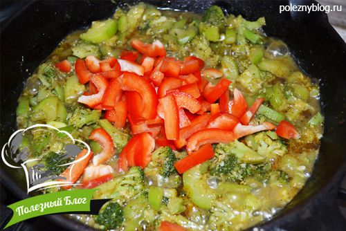 Полезный Блог - Тушёные кабачки с брокколи и сладким перцем - Шаг 10