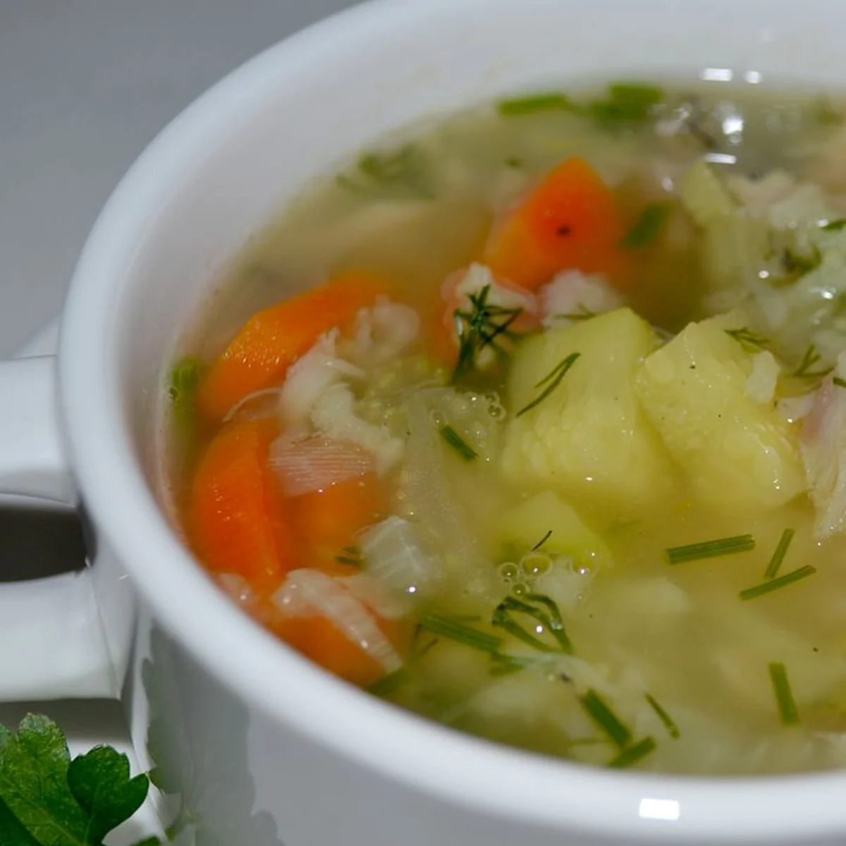 Уха с рисом
