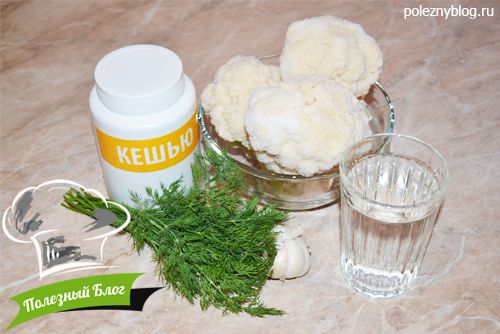 Вегетарианское пюре из цветной капусты | Ингредиенты