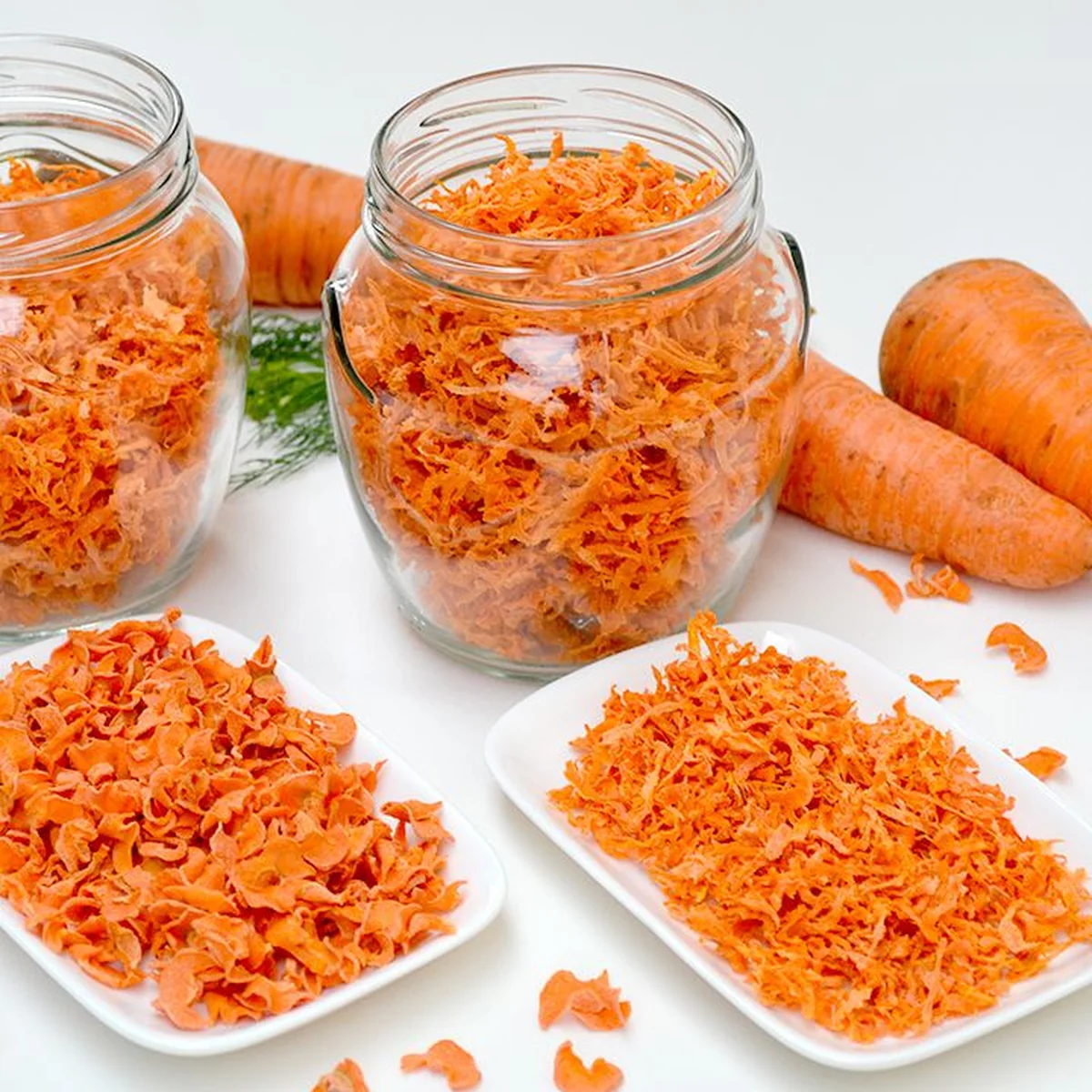 Заготовка сушёной моркови