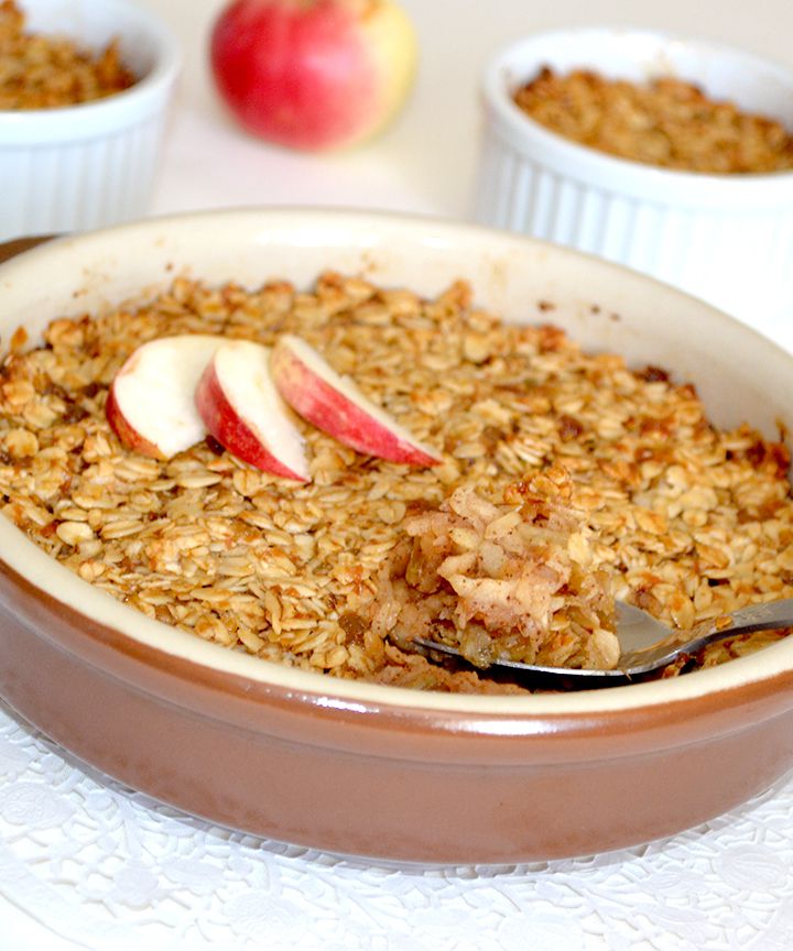 Крамбл с яблоками