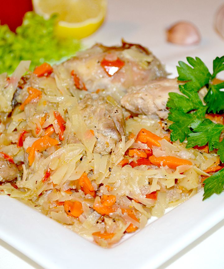 Нутрия, тушеная с капустой